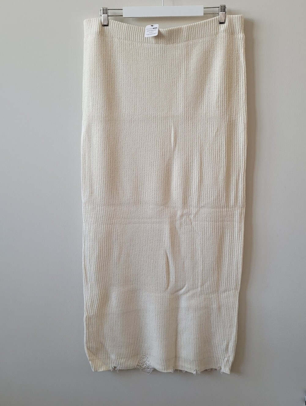 Fashion Nova Aurora Sweater Skirt Set Knit Maxi Skirt in Cream Plus Size 2X NWT - Picture 3 of 16